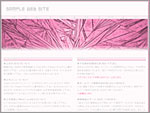 シンプルテンプレート simple12_pink