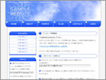 シンプルテンプレート simple14_blue