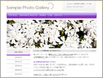 シンプル系ホームページテンプレート simple15_purple